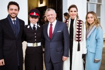 Queen Rania Wears Saudi-Designed Coat 